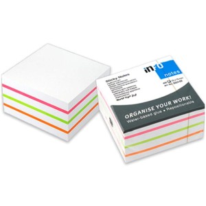 Notes samoprzylepny 75x75mm 450 kartek LIMONKA MIX KOLORÓW INFO /5654-68/