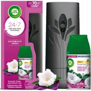 Odświeżacz elektroniczny AIR WICK FRESH MATIC 250ml księżycowa lilia urządzenie+zapas