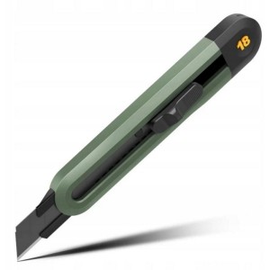 Nóż bezpieczny uniwersalny 18mm DELI EHT4018L ostrze łamane zielony 1szt. /EHT4018L/