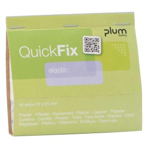 Plaster z opatrunkiem PLUM QUICKFIX elastyczny 72x25mm 45szt.  /BH-5512/