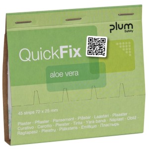 Plaster z opatrunkiem z aloesem PLUM QUICKFIX ALOE VERA 72x25mm 45szt. /BH-5514/