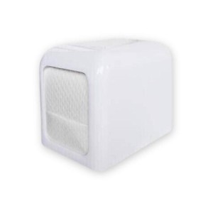 Podajnik do serwetek CLARINA plastikowy biały 1szt. /AKU5281/