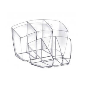 Przybornik na biurko CEP Ice transparentny/dymny  /C580-05/
