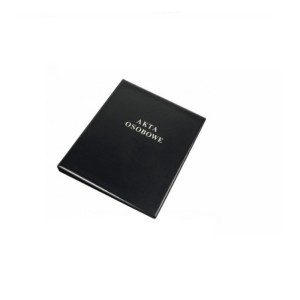 Segregator na akta osobowe A4/20 ringowy 2R/20 czarny z kieszenią na etykietę CEZAB 1szt. /OR100/