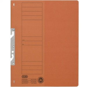 Skoroszyt zawieszkowy kartonowy 1/2 A4 250g z nadrukiem ELBA pomarańczowy /100551895/