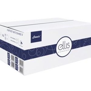 Ręcznik ZZ biały celuloza 2-WARSTWOWY 2x18g 3000szt. 20op. x 150 listków 24x21cm LAMIX V ELLIS PROFESSIONAL /2585/