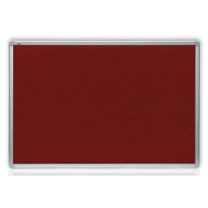 Tablica magnetyczna suchościeralna/filcowa bordowa dwustronna E-LINE 90x60cm /TSTE96W/