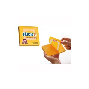 Notes samoprzylepny 76x76 mm 100 kartek 360 stopni żółty Stick'n /21551/