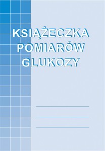 Druk książeczka pomiarów glukozy A6 16 kartek MICHALCZYK I PROKOP /M-915-5/