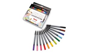 Cienkopis 0,4mm PENTEL POINTLINER COLOUR 12 kolorów 12szt. /S40-ST12PL/