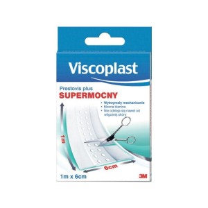 Plaster z opatrunkiem VISCOPLAST PRESTOVIS PLUS supermocny 6cmx1m /3M-UU003080569/