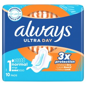 Podpaski ALWAYS ULTRA DAY NORMAL (rozmiar 1) 10szt.