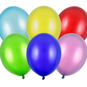 Balony 30cm PARTYDECO STRONG METALLIC metaliczne mix kolorów 1szt. /SB14M-000/