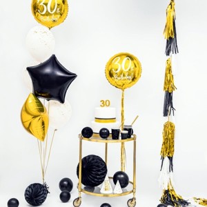 Balon 100cm PARTYDECO pastelowy czarny/pastel black 1szt. /OLBO-025/