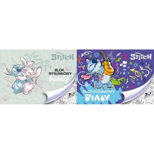 Blok rysunkowy biały A4/80g 20 kartek BENIAMIN STITCH 1szt. /114041/