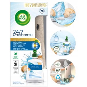 Odświeżacz elektroniczny AIR WICK ACTIVE FRESH 228ml morska bryza urządzenie+zapas