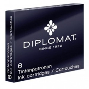 Naboje do piór DIPLOMAT czarne 6szt.  /D10275204/