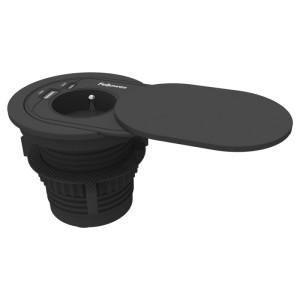 Gniazdo zasilające POWER SPOT TYP E FELLOWES czarne 1 szt. /100137179/