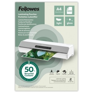 Folia do laminowania A4 216x303mm 80mic FELLOWES LIGHT błyszcząca 100szt. /100142987/