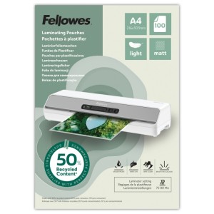 Folia do laminowania A4 216x303mm 80mic FELLOWES LIGHT matowa 100szt. /100143435/