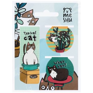 Zakładka do książki magnetyczna MESHU JUISY CAT 3szt. /342167/