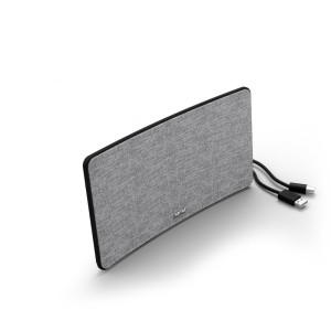 Antena wewnętrzna fabric design dvb-t2 aktywna szara/czarna 1szt. /002210870000/