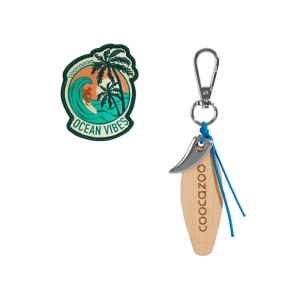 Zestaw zawieszek doPlecaka coocazoo colour up z karabińczykiem i rzepem ocean vibes 2szt. /002116210000/