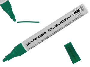 Marker olejowy 2,5mm TOMA ekonomiczny TO-420 zielony /TO-42092/