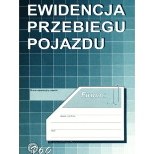 DRUK EWIDENCJA PRZEBIEGU POJAZDU MICHALCZYK I PROKOP /V60/ .jpg