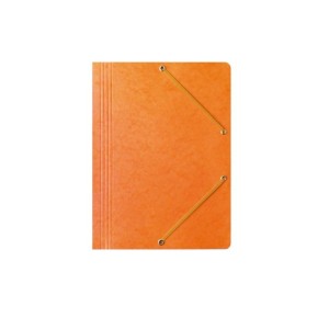 Teczka z gumką na rogach A4 preszpanowa 390g BANTEX pomarańczowa 1szt. /400087826/