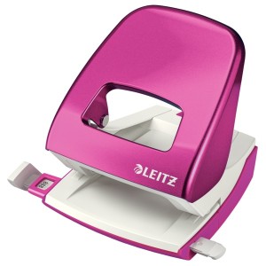 Dziurkacz LEITZ New Nexxt metalowy, 30k różowy /50081023/