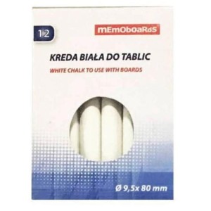 Kreda biała do tablic MEMOBOARDS 12szt. /MB40KB12/