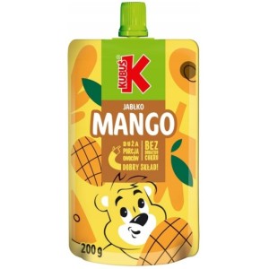 Mus owocowy 200g KUBUŚ jabłko mango 1szt.