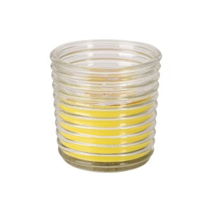 Świeca zapachowa BISPOL AURA snw80-86 jednokolorowa o zapachu citronella w karbowanym szkle 1szt.