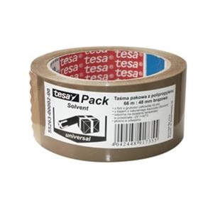 Taśma pakowa 48mm x 66m kauczuk naturalny solvent TESAPACK STANDARD brązowa 1szt. /55263-00002-00 TS/