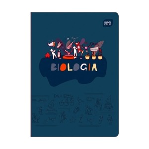 Zeszyt tematyczny A5/60 kratka brak adresówki biologia/przyroda okładka hybrydowa INTERDRUK /ZE60#BIOFSC/