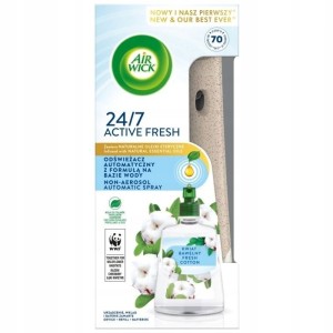 Odświeżacz elektroniczny AIR WICK ACTIVE FRESH 228ml kwiat bawełny urządzenie+zapas
