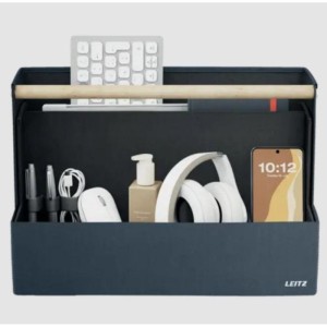 Organizer przenośny LEITZ FABRIC z drewnianą rączką ciemny szary 1szt. /61970089/