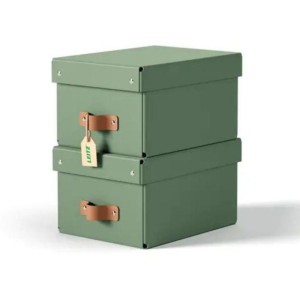 Pudło LEITZ PURO uniwersalne małe A5 200x150x280mm zielone 2szt. /61470050/