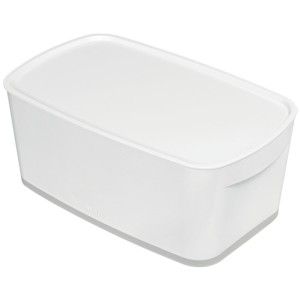 Pojemniki LEITZ MYBox z Pokrywką Biało-Szary /52291001/