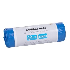 Worki na śmieci 120L LDPE 31µm DONAU HOME do segregacji papier niebieskie 10szt. /22129732-01/