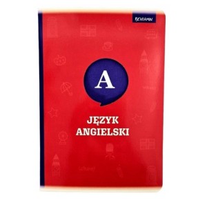 Zeszyt tematyczny A5/58 kratka 70g z marginesem posiada adresówkę BENIAMIN angielski 1szt.