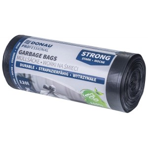 Worki na śmieci 120L LDPE 25µm DONAU PROFESSIONAL czarne 25szt. /22227736-05/