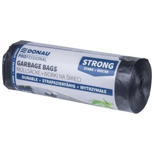 Worki na śmieci 240l ldpe 40µm DONAU PROFESSIONAL czarne 10szt. /22227752-05/