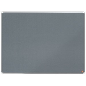 Tablica filcowa ogłoszeniowa NOBO PREMIUM PLUS 120x90cm szara 1szt /1915196/