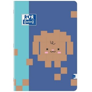 Zeszyt A4/32 kratka posiada adresówkę okładka SOFT TOUCH OXFORD ZOO BLOCKS MIX wzorów i kolorów 1szt. /400208083/