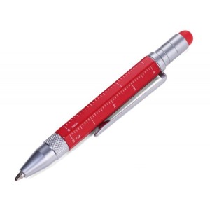 Długopis automatyczny TROIKA CONSTRUCTION LILIPUT wielozadaniowy 1,0mm czerwony 1szt. /TRPIP25/RD/