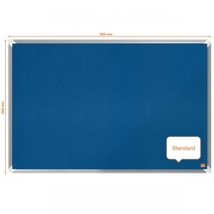 Tablica filcowa ogłoszeniowa NOBO PREMIUM PLUS 90x60cm niebieska 1szt /1915188/