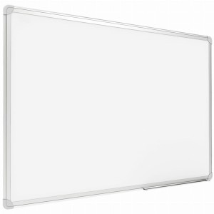 Tablica magnetyczna suchościeralna rama aluminiowa 170x100cm z półką biała /WF1710/