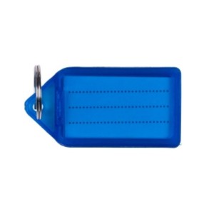 Zawieszka do kluczy Q-CONNECT 55x30mm niebieska 1szt. /KF10480/